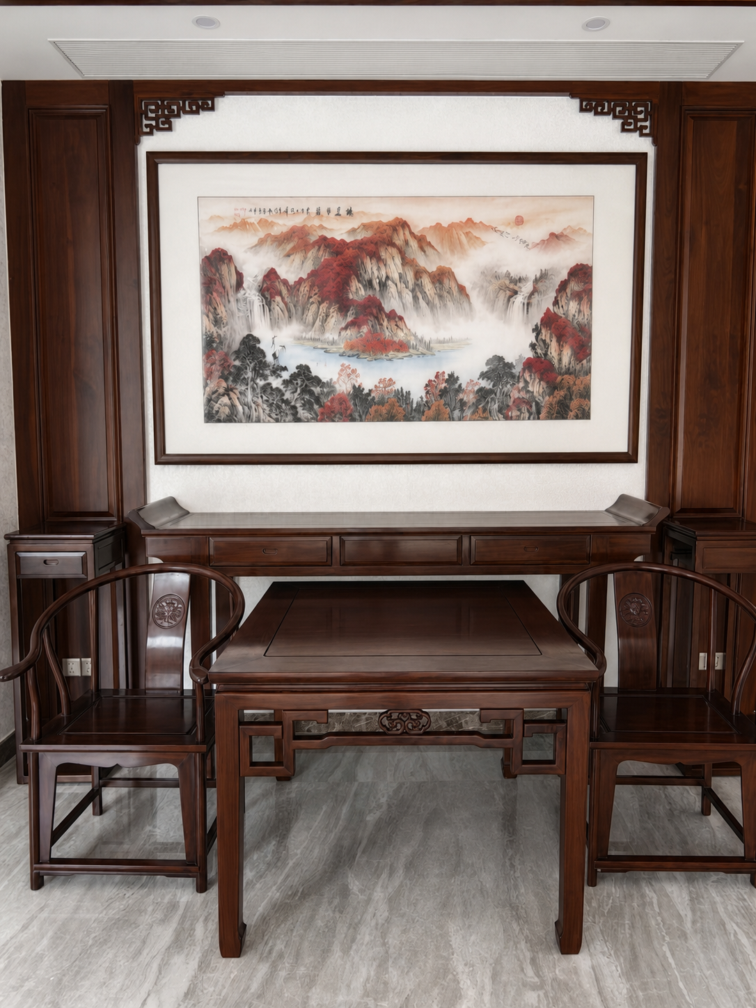 红木中堂成品